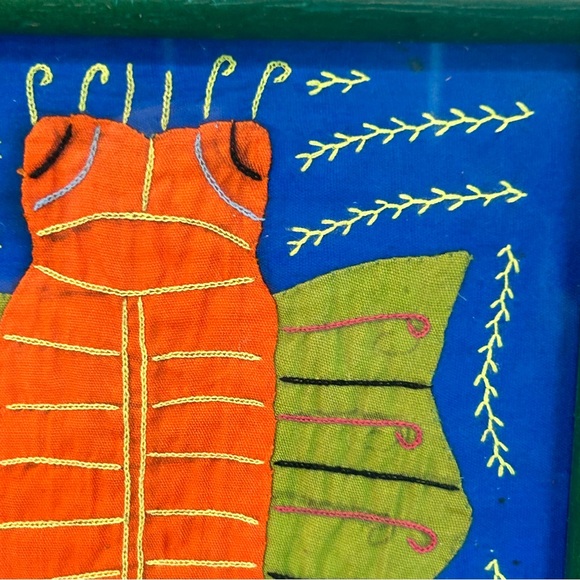 3 Vintage Molas Handmade and Framed - Picture 10 of 14